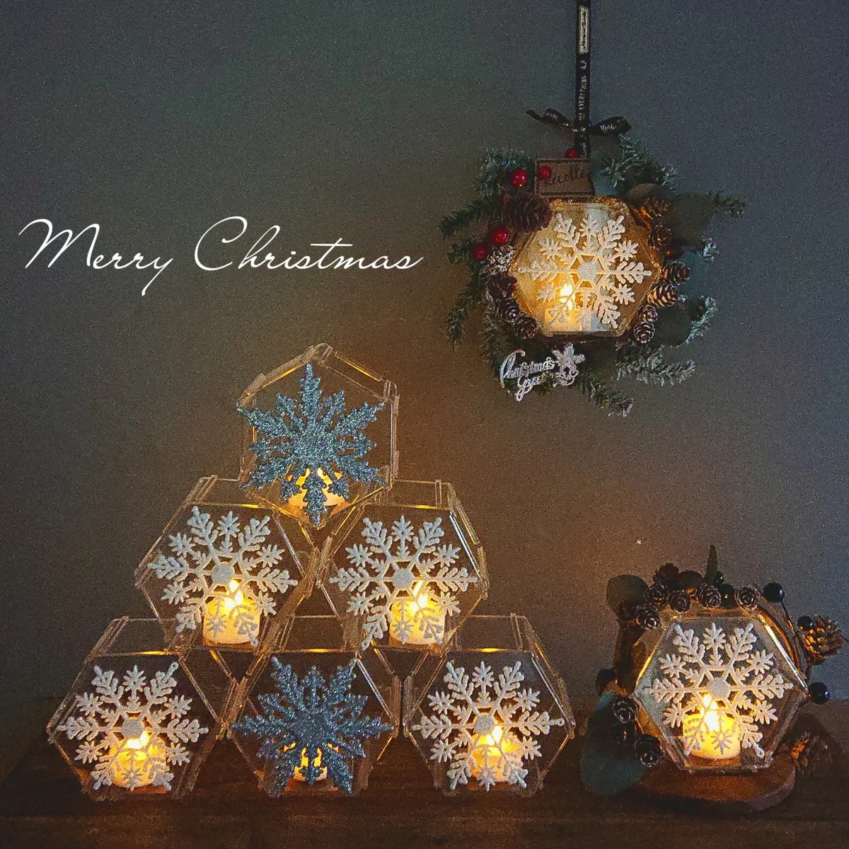 高見えすぎて 100均 だなんて言いだせない ！Xmasに子どもと作れる工作雪の結晶ライトが素敵すぎる！BY花宮令 - レタスクラブ