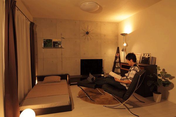 ロフト 6畳部屋 レイアウト 三角構図TikTok