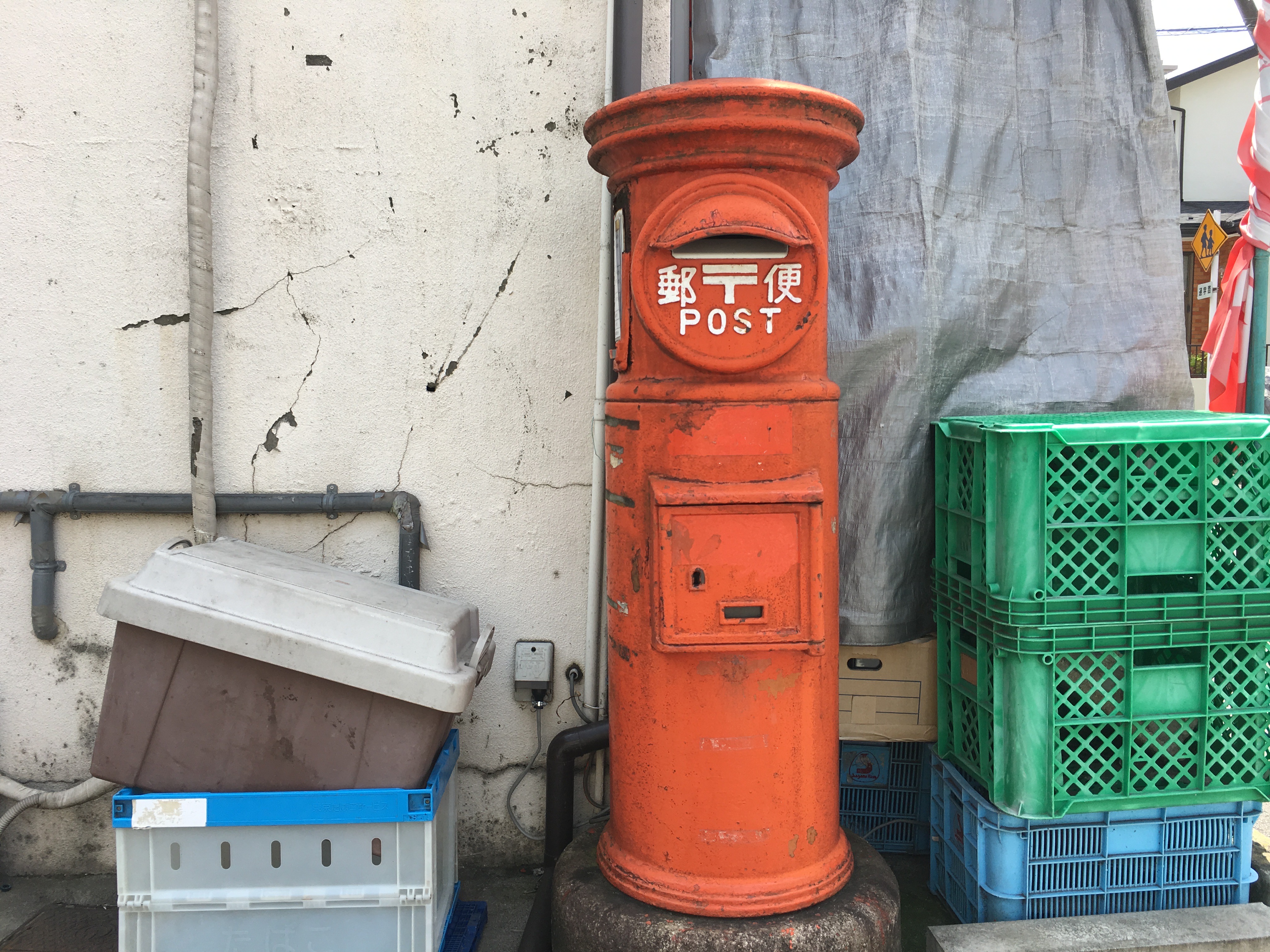 超巨大 赤い 郵便ポスト 陶器製 レトロ POST - メルカリ