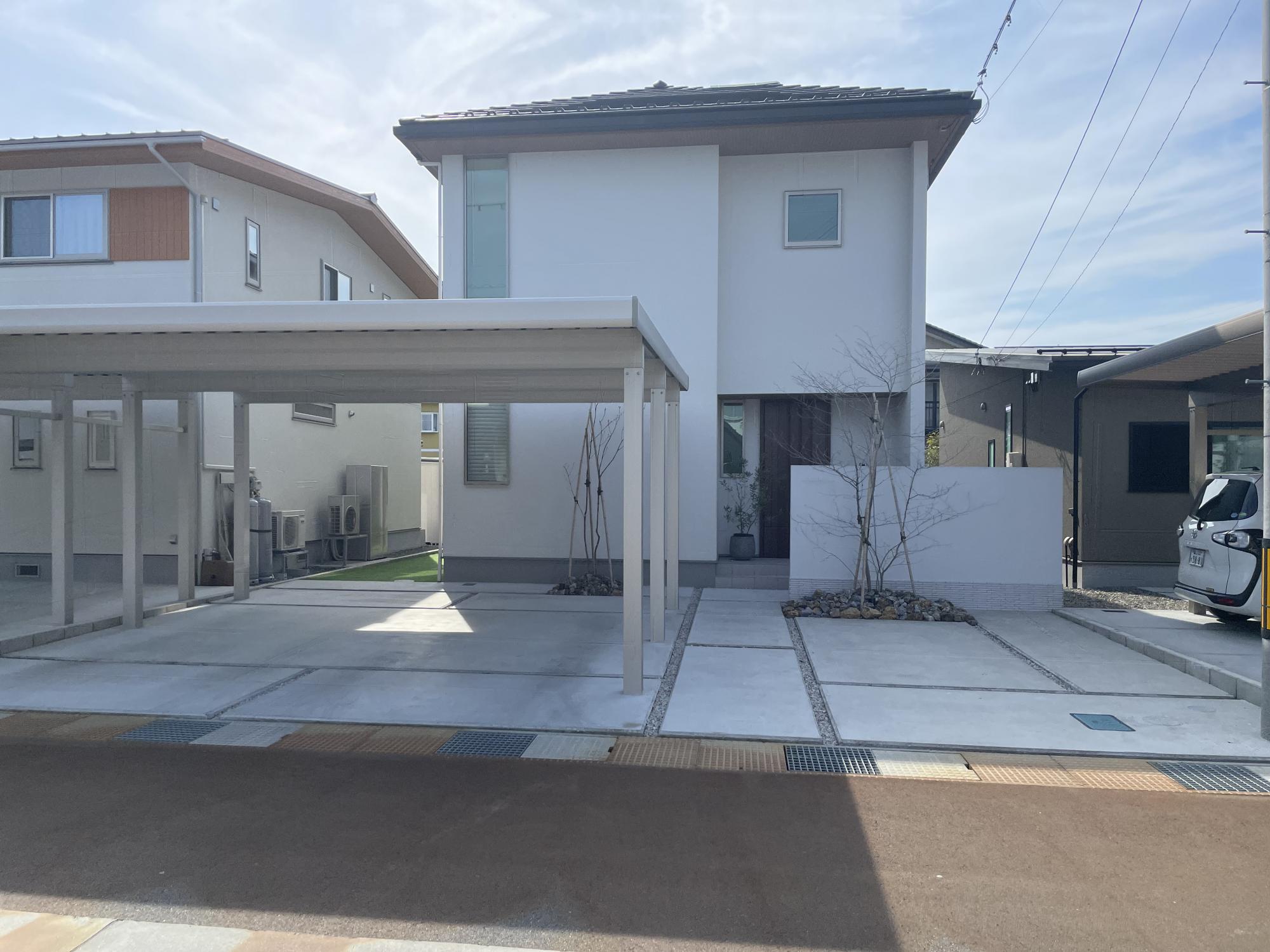 合志市 豊岡 カーポート工事 N様邸熊本の外構・エクステリア・ガーデニング「アウテリアタイガー株式会社」