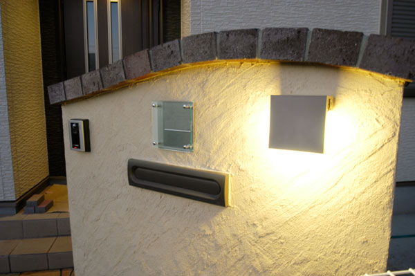 門柱ジョリパット仕上げ 掛川市 I様邸ハマニ株式会社