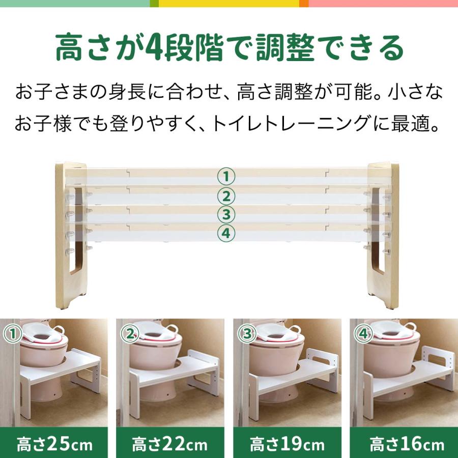 Panasonic アラウーノLIXEL TOTO 大型便器専用minne 売上No.1 幼児用トイレ踏み台新品未使用 トイレ トレーニング踏み台 ステップ 木製 ナチュラル トイトレ