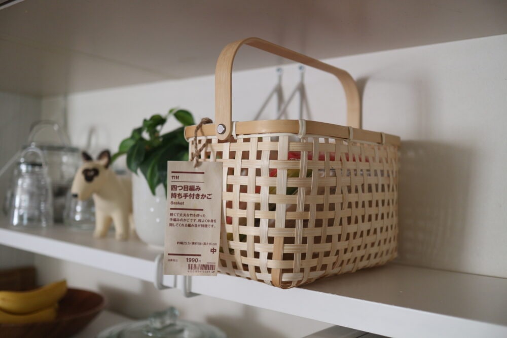 竹材 編みかご無印良品