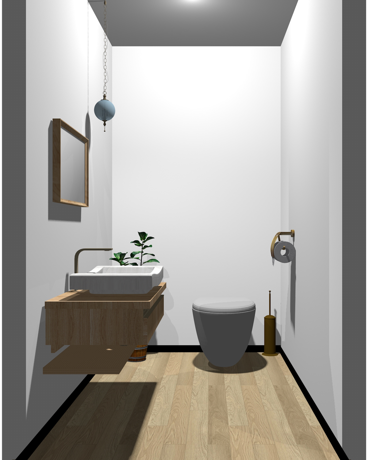 トイレ 黒い床のおしゃれなインテリアコーディネート・レイアウトの実例RoomClip ルームクリップ