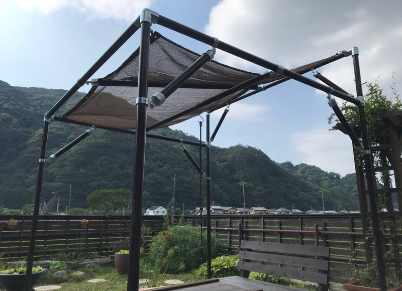 DIY 単管パイプでウッドデッキの基礎を作る