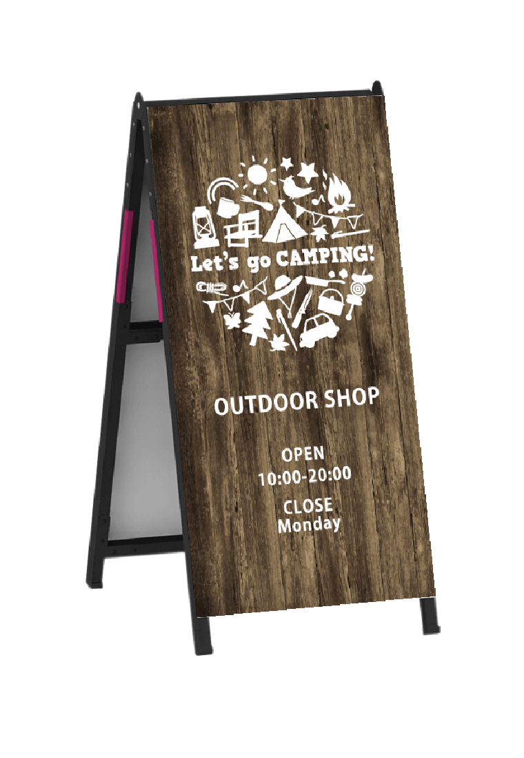 SABI 木製 A型看板 杉看板,スタンド看板オリジナル家具・金物の上手工作所