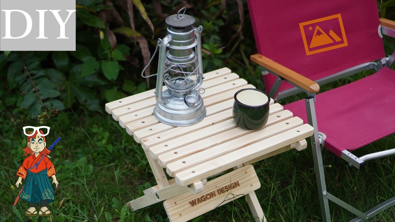 キャンプにも使える折りたたみ式の三脚テーブルをDIYしてみよう！Dig-itディグ・イット