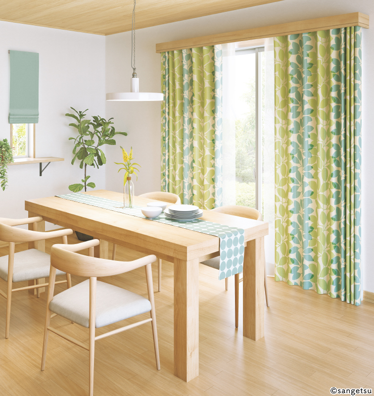 カーテンの色で変わる部屋のイメージ 〜色の選び方と7つのポイント〜a.flat 風が運ぶ、自然の贈りもの -目黒通り・新宿・大阪梅田 グランフロント北館