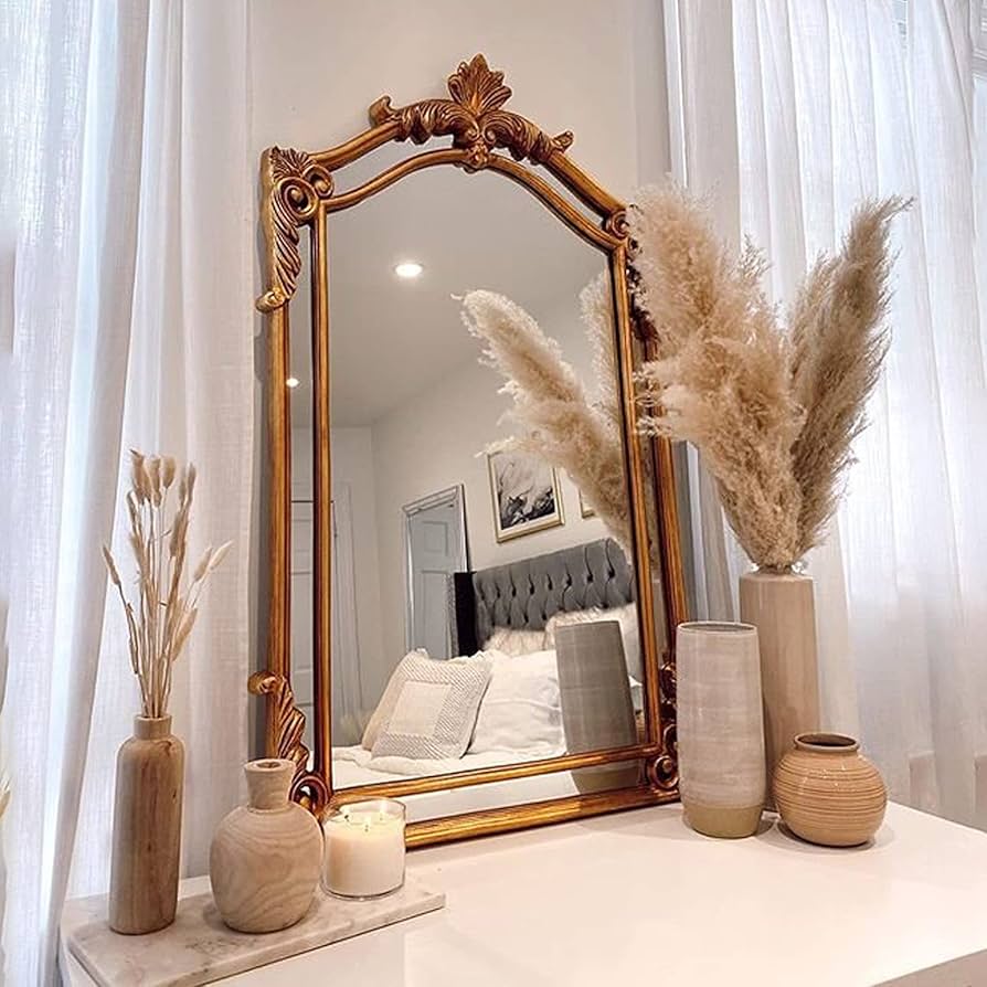 イギリスアンティーク ソリッドオークの大きな鏡 41-66 132㎝×73㎝ ウォールミラ