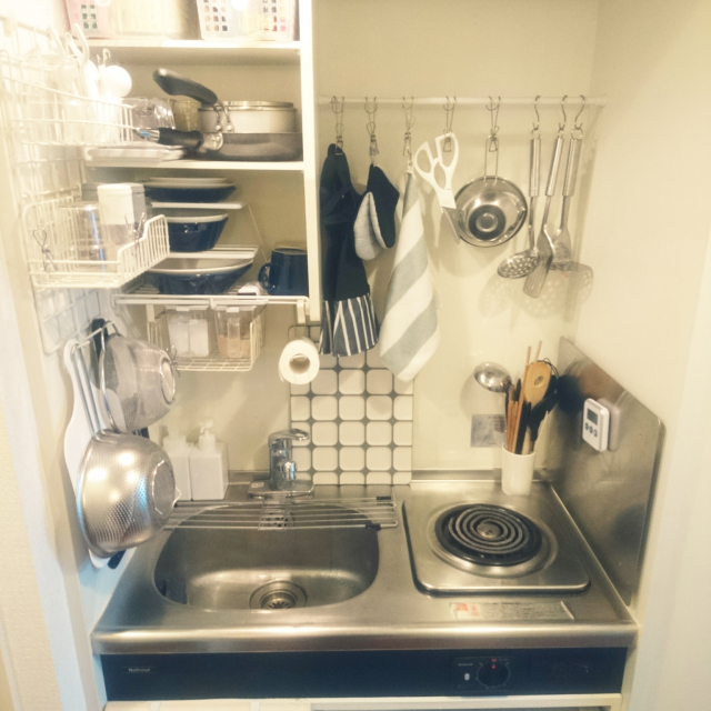 ナスラック 一人暮らしのキッチン収納術