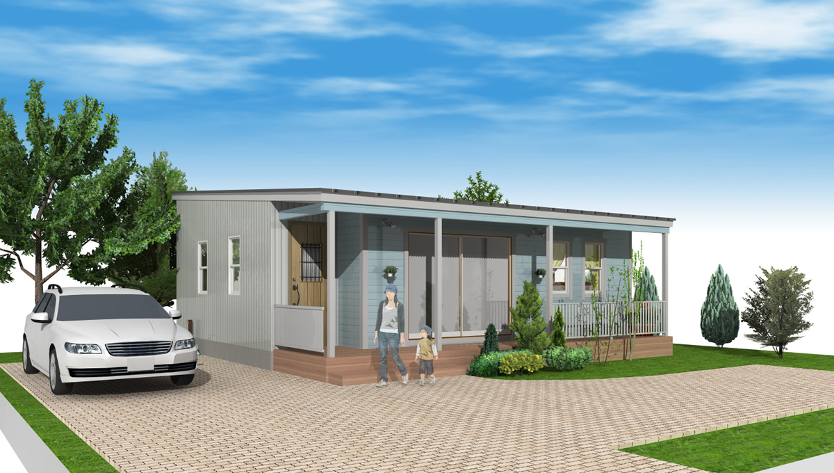 小さな平屋 一人暮らし用途コンパクトハウス