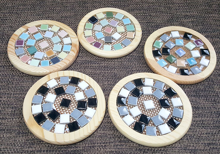 ダイソー100均ガラスタイルでコースターを作ろう♪ @DIY女子