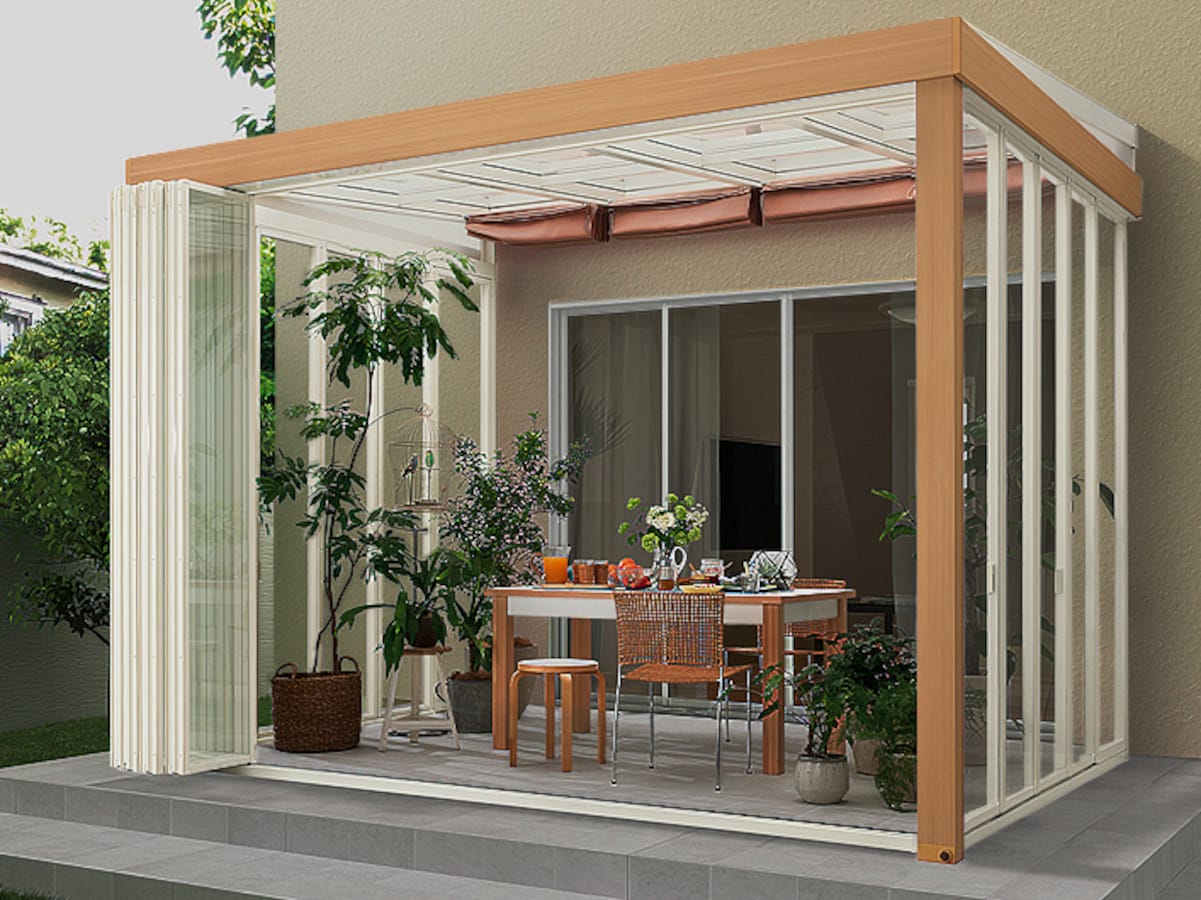 ベランダに後付けでサンルームをなるべく安くつけたい。リフォームでできますか？庭ファン