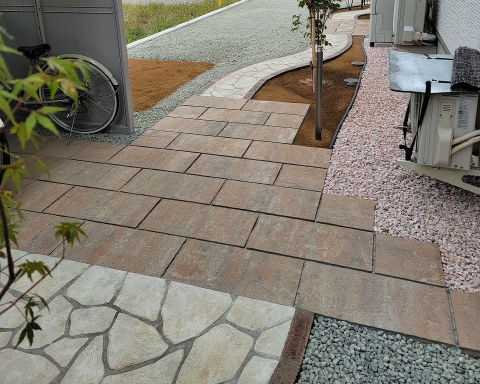 駐車場インターロッキング工事 富山市-富山県日之出建材外構・エクステリア