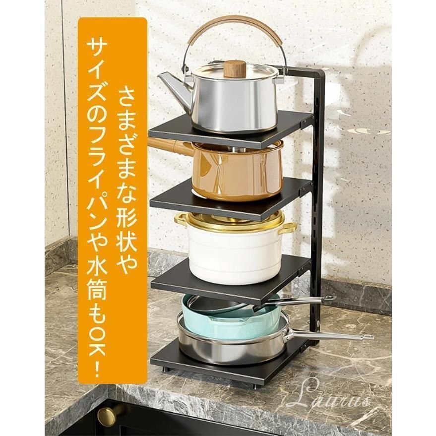 キッチン収納 シンク下の鍋・フライパン収納はこんな感じ : elie's house DIY100均リメイカーエリィの暮らし＆レシピブログ