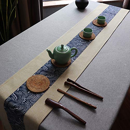 テーブルランナー 和風 レトロ ラミー麻 おしゃれ 麻布 手作り テーブルクロス テーブルセンター 食卓ランナー 軽量 薄手 テーブルマット 多用途インテリア オールシーズン 30cm幅 Amazonテーブルランナー 麻 和風 レトロ 食卓ランナー テーブルセンター 手編み