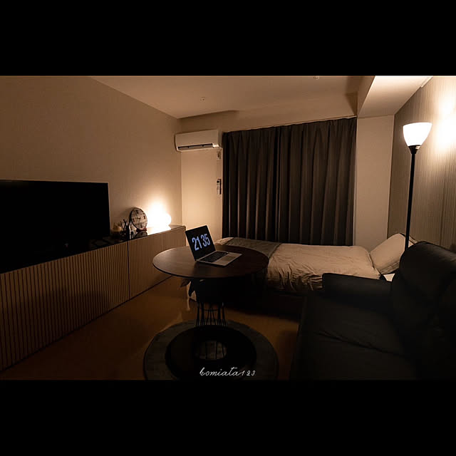 一人暮らしの部屋 高級感漂う ホテルライクなインテリアコーディネートa.flat 風が運ぶ、自然の贈りもの -目黒通り・新宿・大阪梅田 グランフロント北館