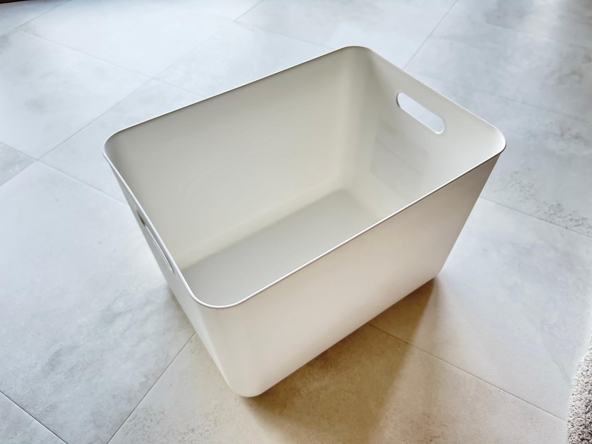 レビュー 100均 セリア フタ付 収納ボックス中身がわかるクリアタイプで衣類や小物の整理に便利！ZERO-NETAⅡ