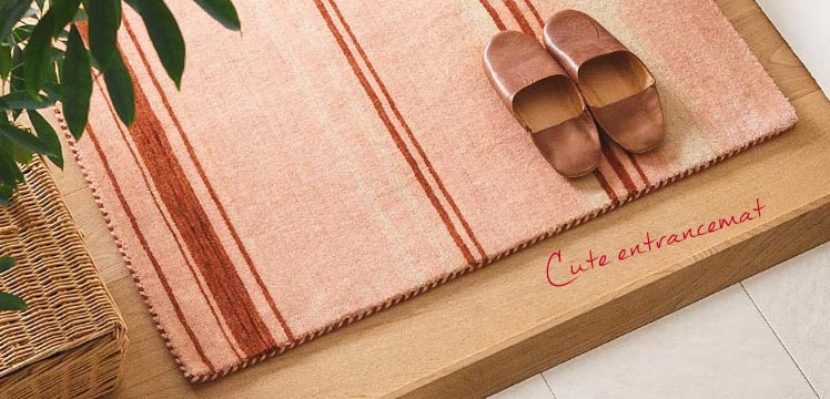 グラムスタイル マット 玄関マット 北欧 滑り止め かわいい ナチュラル おしゃれ リーフ 花柄 フラワーブルー ピンク イエロー グリーンボタニカル 45×75cm : ラグ&カーテン専門店 ラグリー - 通販 - Yahoo!ショッピング