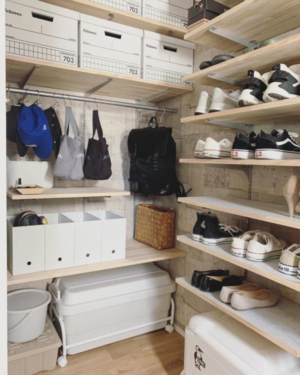 無印良品 シューズクロークのおしゃれなアレンジ・飾り方のインテリア実例RoomClip ルームクリップ