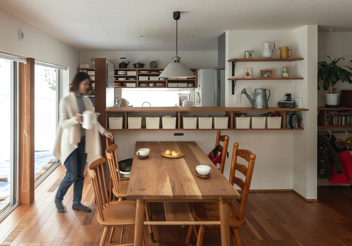 コンパクトに有効活用!!対面キッチン7つのレイアウト&30例