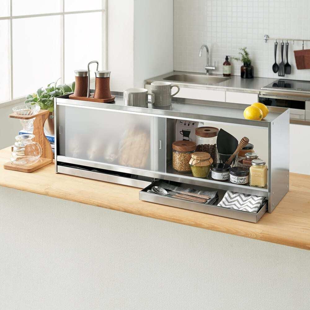 オーダーメイド家具 キッチンカウンター格子 楢 ナラ 無垢オーダーメイド家具東京のオーダーメイド家具・木工教室家具工房アクロージュファニチャ