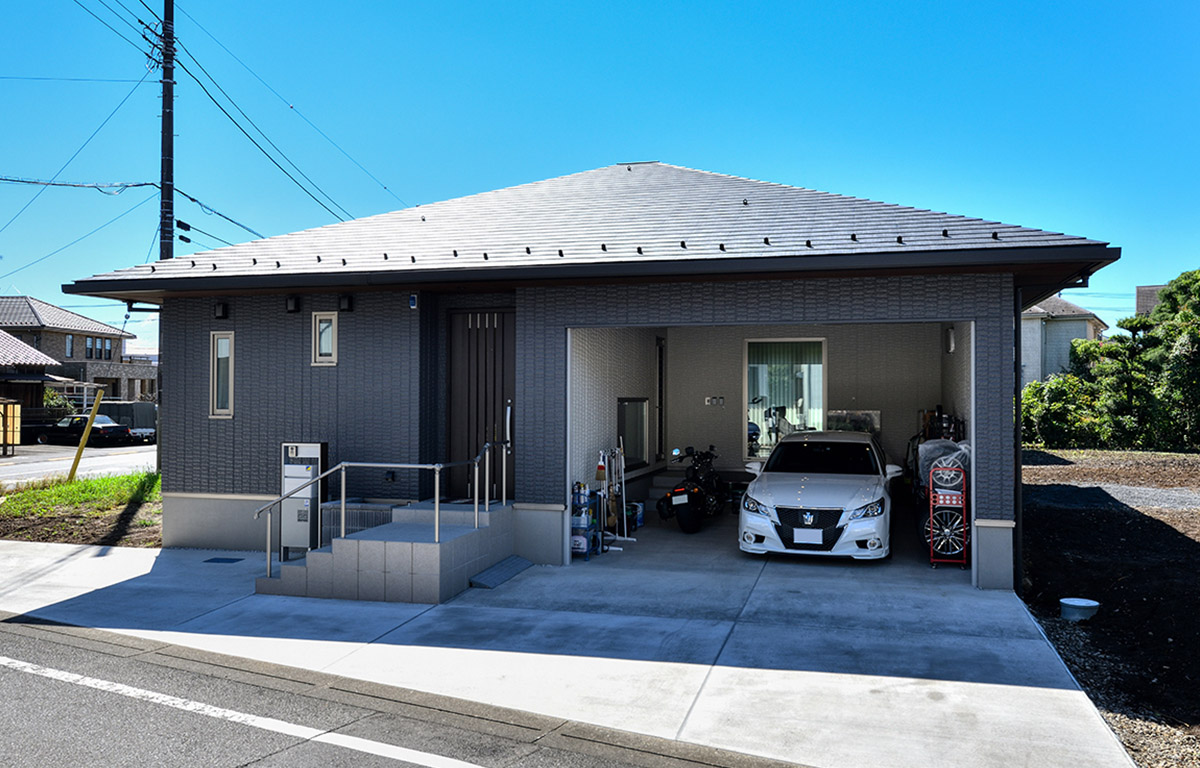 No.185 ヴィンテージ感がカッコいいインナーガレージの家栃木の注文住宅なら川堀工務店自然素材の家 K-LIVING