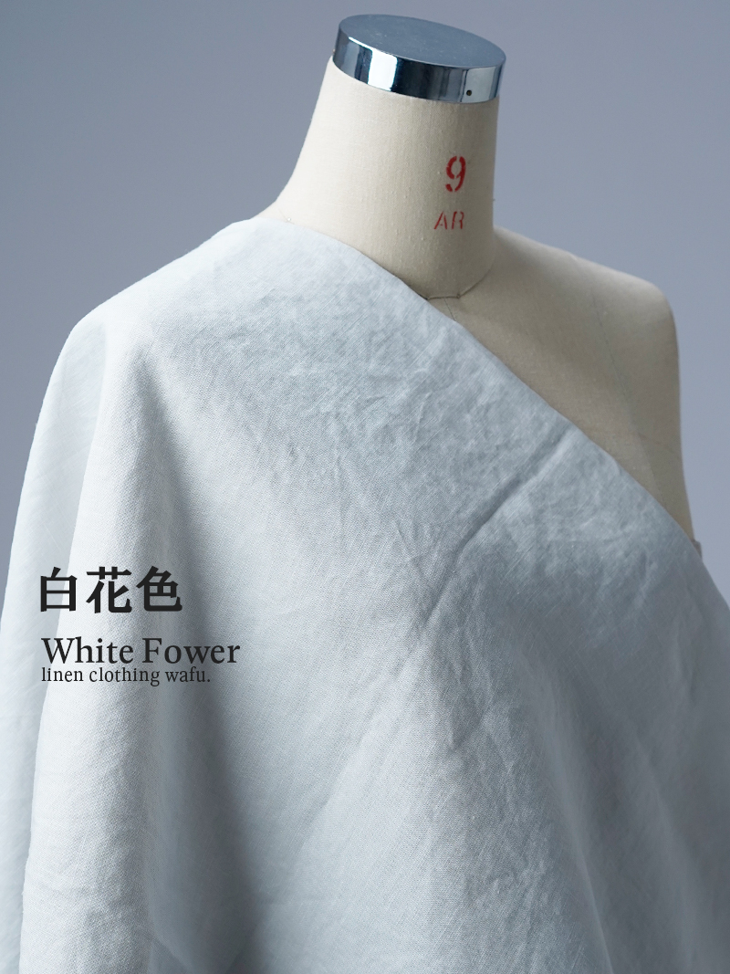 SOU SOU高島縮 長方形衣 ほほえみ 白花色 高島縮 20 20 長方形衣 ちょう