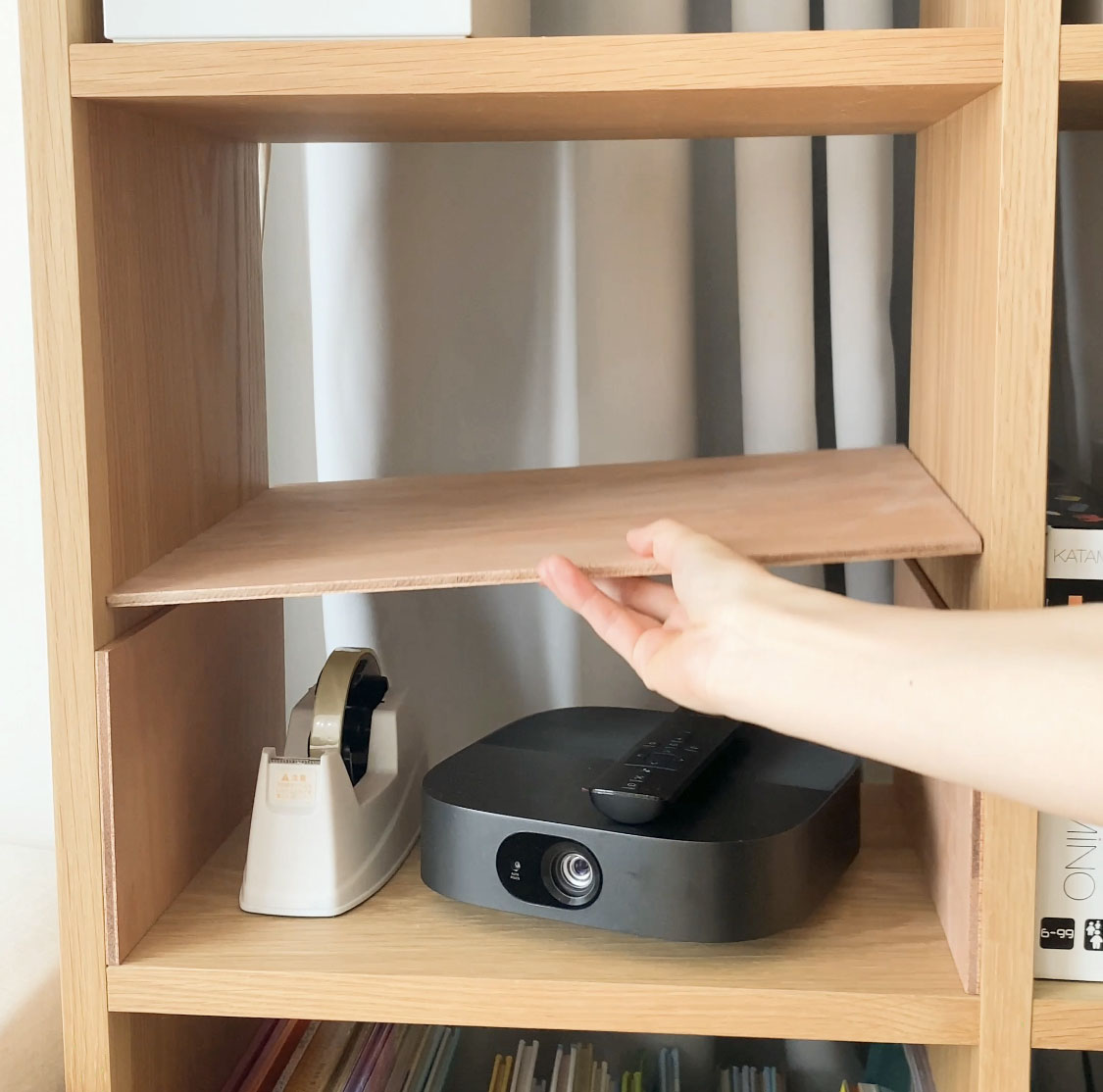 無印スタッキングシェルフ対応コの字仕切り棚 3段仕様・ウォールナット調棚・シェルフ・ラック Ki to Hibii 通販19363137Creema クリーマ