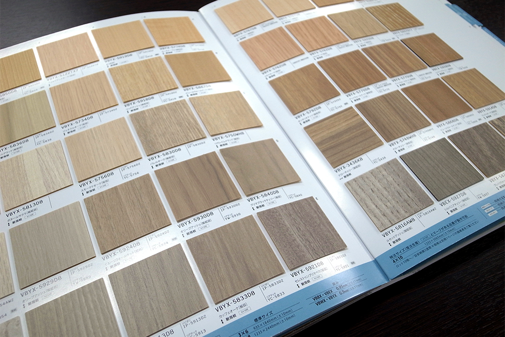 見本帳・カタログ一覧化粧板・メラミン化粧板はイビケン建装事業部へ