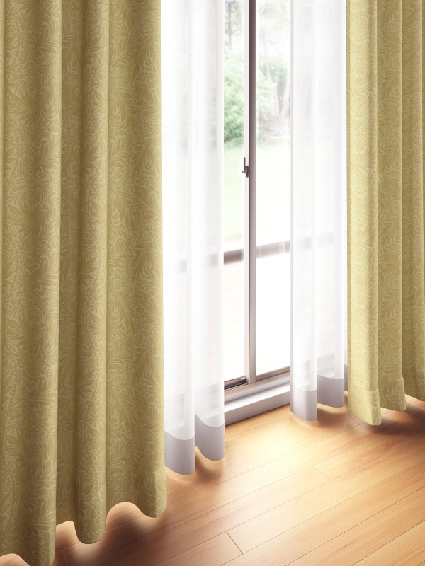 オーダーカーテンBE3281巾 ～90cm× 高さ ～120cm ｺﾞｰﾙﾄﾞﾍﾞｰｼﾞｭ系 : 夢をかなえるオーダーカーテンオーダーカーテン 通販の カーテンバリュー