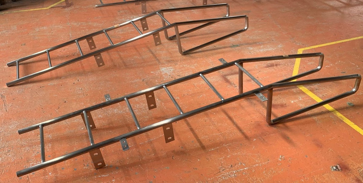 ホーシン 垂直アルミステップ用オプション 背カゴ フック部用 HAS-GF 連結部用 HAS-GL NAMBU SHOP