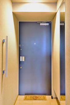 マンション 玄関ドアセットイラスト