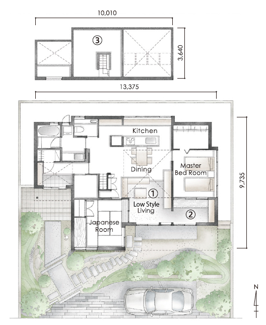 間取り紹介 │20坪の平屋を建てる。スモールハウスの平屋LIFE不二建設