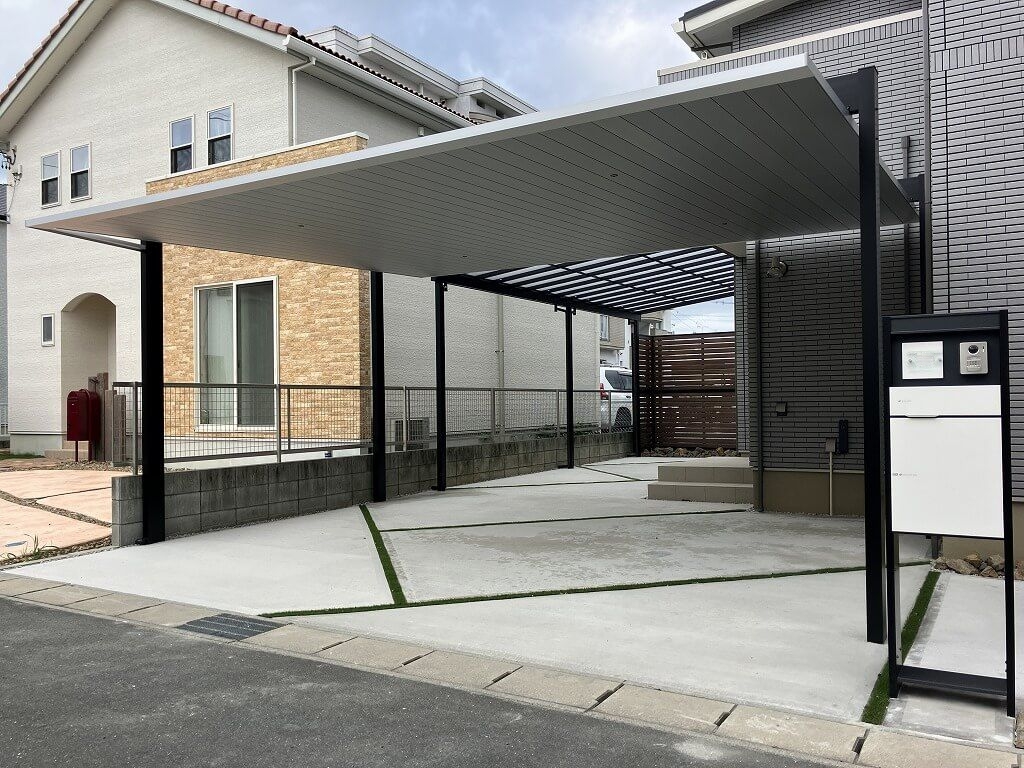 雨に濡れない動線のカーポートスタイル ブログ株式会社ノエル