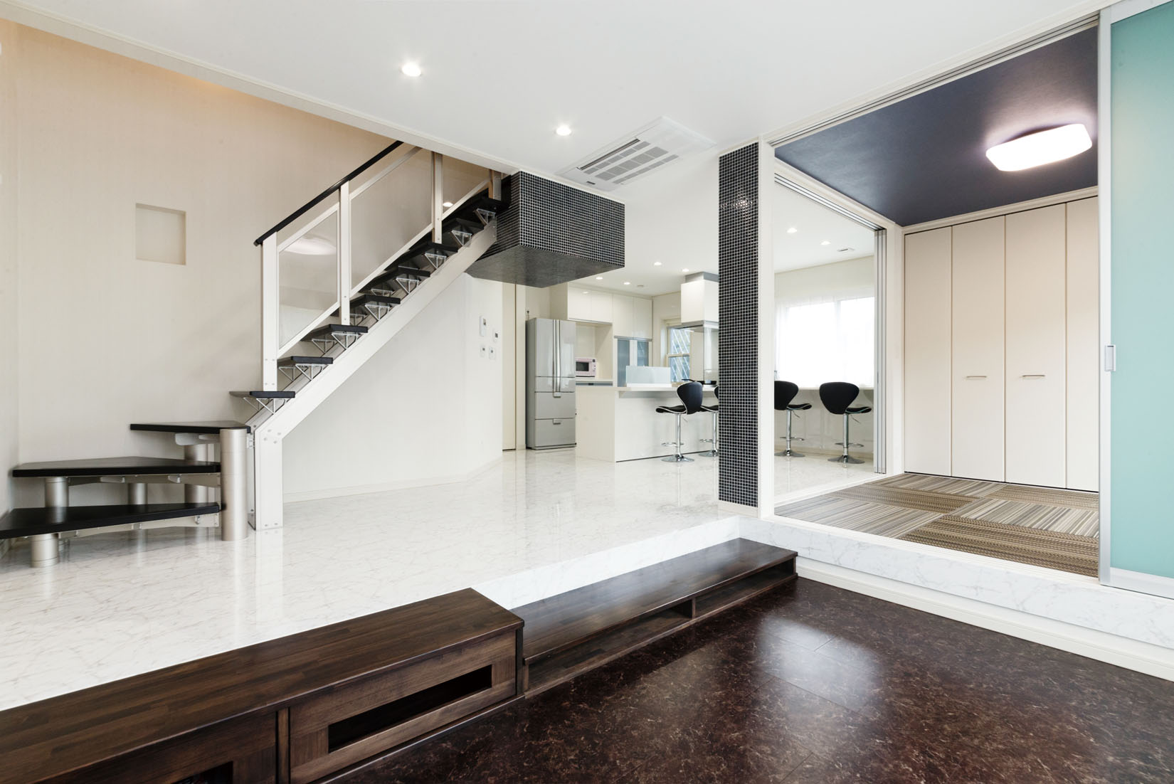 ダウンフロアリビングの家トヨタホーム注文住宅 建築実例・事例集トヨタすまいるライフ