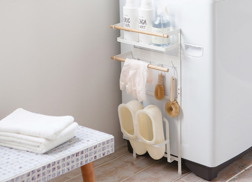 狭いバスルームでのなるほど収納アイディア10