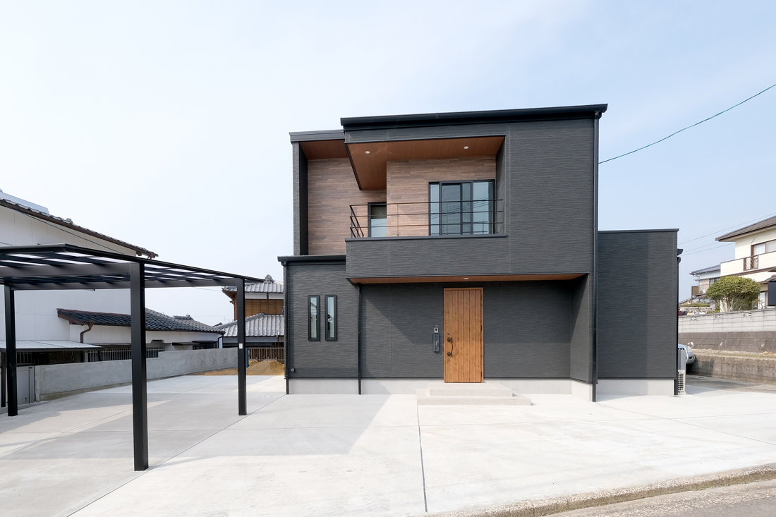 外壁モノトーン・モノクロ の建築事例・施工実例・価格注文住宅