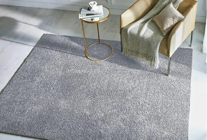 アンティーク調 拭けるラグ グレーボヘミア 184cm幅 92cm×2本ラグリエ