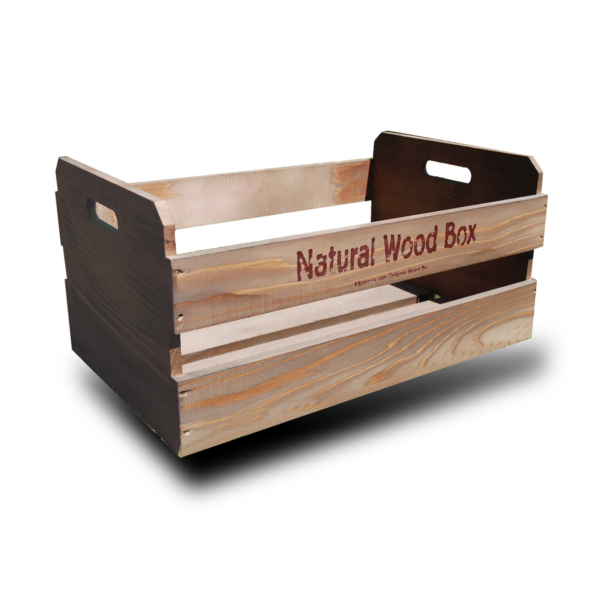 取手型 横1枚板 段 タイプSサイズ マルシェボックス インテリア木箱 店舗用什器 ディスプレイ用陳列箱 ベジタブルボックス トレ