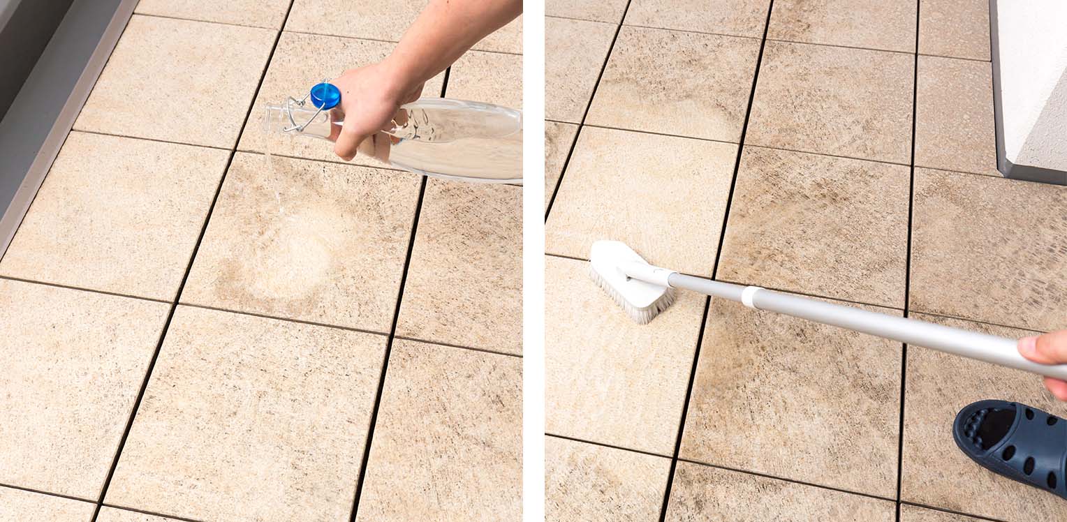 高級感のあるテラス屋根、大判タイルでのタイルデッキ施工事例 - 株式会社メイク・プラスター三重県鈴鹿のスタンプコンクリート職人