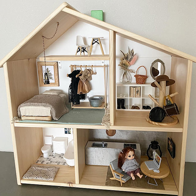 ミニチュアハウス作ったらねんどろ＆アクスタとの親和性が120％だった浅生柚子