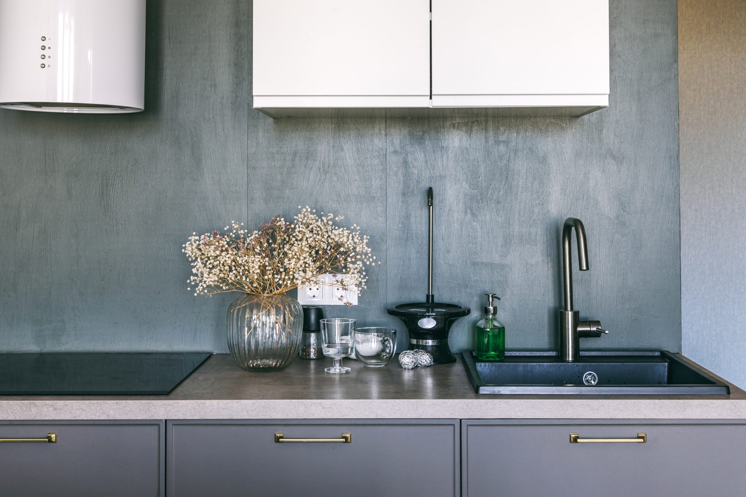 カウンターキッチングレー の建築事例・施工実例・価格注文住宅