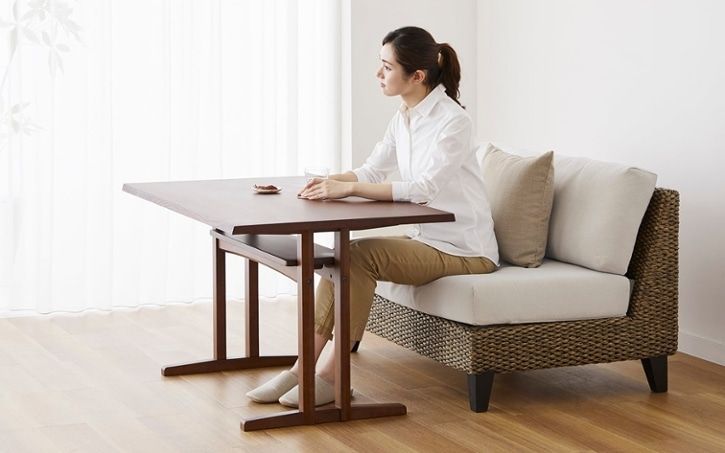 カフェテーブル コーヒーテーブル センターテーブル 高さ60cm ソファテーブル コの字テーブル おしゃれ パソコンデスク リビングテーブル コの字幅100cm 木目 ソファーに合う 低め デスク 四角 テーブル オーダー 棚 木製幅100奥行65高さ60cm Zero-X1006560 glande