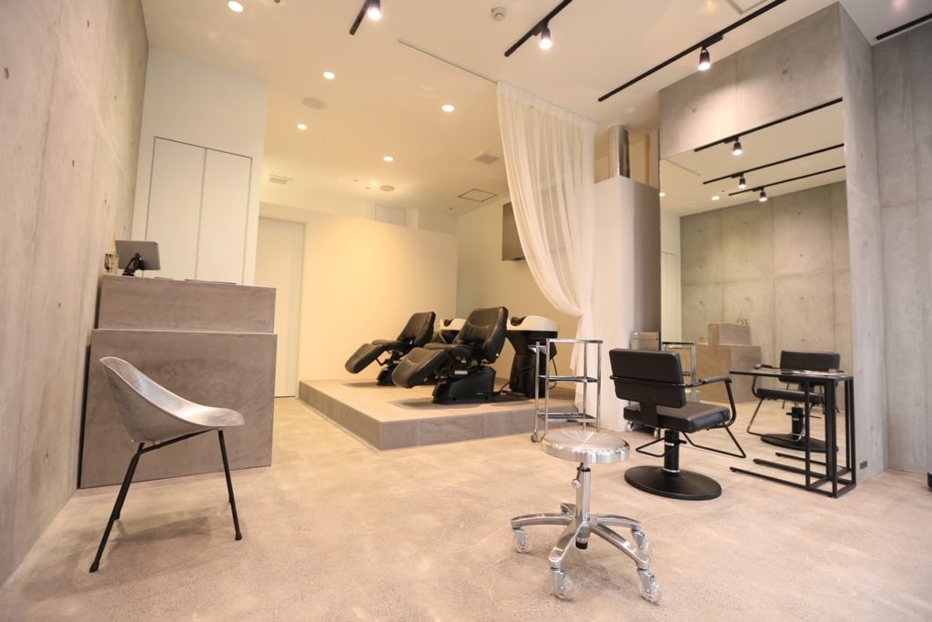 美容室・内装デザイン事例QANAETE 美容室の開業サポート