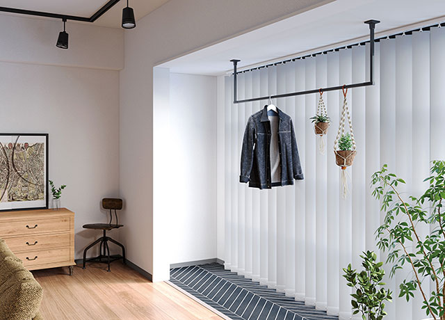 ハンギングバー toso アイアンバー風 物干しバー 部屋干しに適した室内物干し