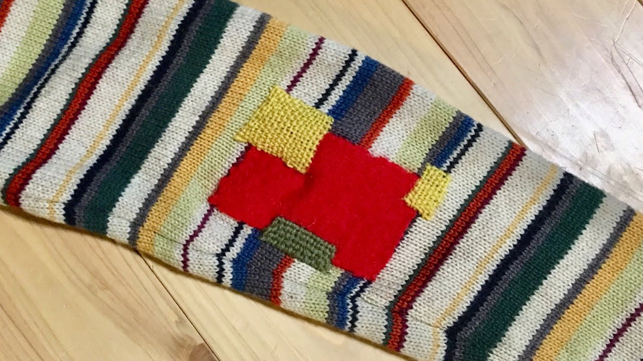 ほつれ・虫食い セーターの穴を補修してみた ダーニング- おもちblog