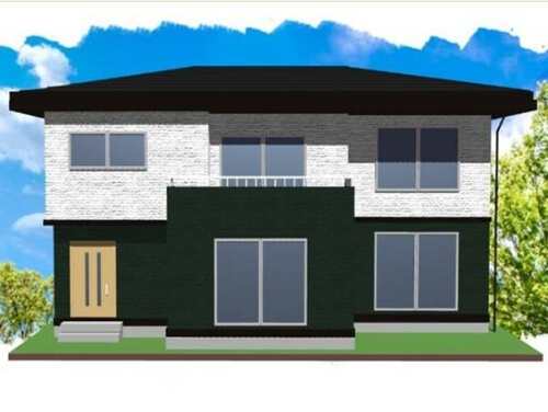 ツートンカラーで、大きな家へ変身！│福岡県北九州市若松区│外壁・外装リフォーム施工事例 福岡・北九州・筑後・大分│ ハウジングプラザ│