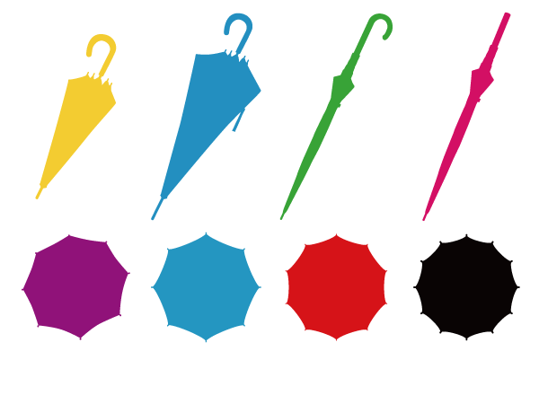 折り畳み傘のシルエットイラスト - No: 25970784無料イラスト・フリー素材なら「イラストAC」