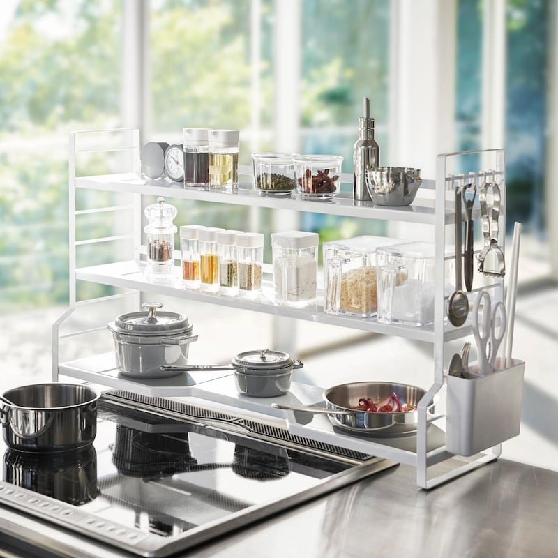 コンロ周りの収納アイデアまとめ♪使いやすさが格段にUPするテクニックをご紹介folk